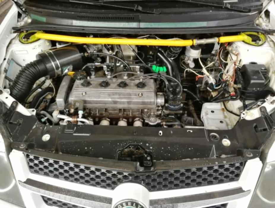 Geely мойка двигателя