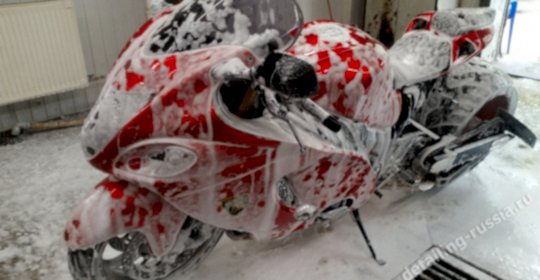 мойка мотоцикла